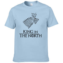 Load image into Gallery viewer, Game of Thrones T Shirt Men Tshirt 2016 New Cool The North Remembers Blood Wolf T-shirt Men's Tee Shirts Camisetas #077