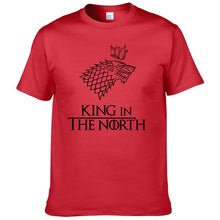 Load image into Gallery viewer, Game of Thrones T Shirt Men Tshirt 2016 New Cool The North Remembers Blood Wolf T-shirt Men's Tee Shirts Camisetas #077