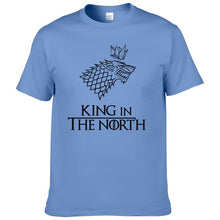 Load image into Gallery viewer, Game of Thrones T Shirt Men Tshirt 2016 New Cool The North Remembers Blood Wolf T-shirt Men's Tee Shirts Camisetas #077