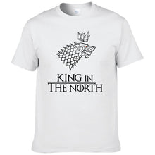 Load image into Gallery viewer, Game of Thrones T Shirt Men Tshirt 2016 New Cool The North Remembers Blood Wolf T-shirt Men's Tee Shirts Camisetas #077
