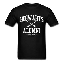 Load image into Gallery viewer, Hogwarts Alumni T Shirt Men Women Harry Funny Potter T-shirts New Novelty Design Short Sleeve O-neck Cotton Tshirts Plus Size