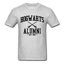 Load image into Gallery viewer, Hogwarts Alumni T Shirt Men Women Harry Funny Potter T-shirts New Novelty Design Short Sleeve O-neck Cotton Tshirts Plus Size