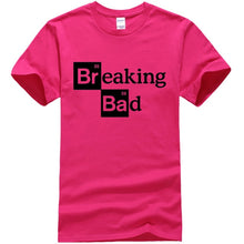 Load image into Gallery viewer, Men High quality leisure tshirts Tops Cotton O-Neck Heisenberg Men Top Short Sleeve Casual Breaking Bad Print T Shirt For Men