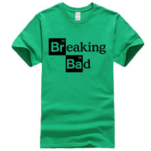Load image into Gallery viewer, Men High quality leisure tshirts Tops Cotton O-Neck Heisenberg Men Top Short Sleeve Casual Breaking Bad Print T Shirt For Men