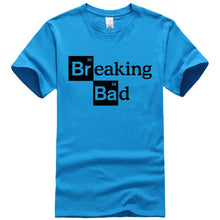 Load image into Gallery viewer, Men High quality leisure tshirts Tops Cotton O-Neck Heisenberg Men Top Short Sleeve Casual Breaking Bad Print T Shirt For Men