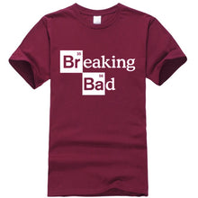 Load image into Gallery viewer, Men High quality leisure tshirts Tops Cotton O-Neck Heisenberg Men Top Short Sleeve Casual Breaking Bad Print T Shirt For Men