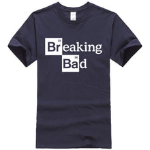 Load image into Gallery viewer, Men High quality leisure tshirts Tops Cotton O-Neck Heisenberg Men Top Short Sleeve Casual Breaking Bad Print T Shirt For Men