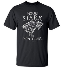 Load image into Gallery viewer, Game Of Thrones House Stark Of Winterfell Men T Shirt 2019 Summer Round Neck Army Green Tshirt 100% Cotton Men's T-Shirts