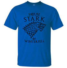 Load image into Gallery viewer, Game Of Thrones House Stark Of Winterfell Men T Shirt 2019 Summer Round Neck Army Green Tshirt 100% Cotton Men's T-Shirts