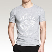 Load image into Gallery viewer, Game Of Thrones House Stark Of Winterfell Men T Shirt 2019 Summer Round Neck Army Green Tshirt 100% Cotton Men's T-Shirts
