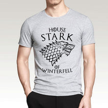 Load image into Gallery viewer, Game Of Thrones House Stark Of Winterfell Men T Shirt 2019 Summer Round Neck Army Green Tshirt 100% Cotton Men's T-Shirts