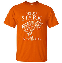 Load image into Gallery viewer, Game Of Thrones House Stark Of Winterfell Men T Shirt 2019 Summer Round Neck Army Green Tshirt 100% Cotton Men's T-Shirts
