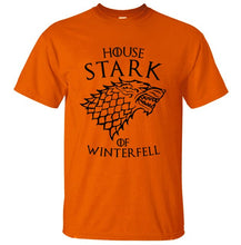 Load image into Gallery viewer, Game Of Thrones House Stark Of Winterfell Men T Shirt 2019 Summer Round Neck Army Green Tshirt 100% Cotton Men's T-Shirts