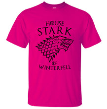Load image into Gallery viewer, Game Of Thrones House Stark Of Winterfell Men T Shirt 2019 Summer Round Neck Army Green Tshirt 100% Cotton Men's T-Shirts