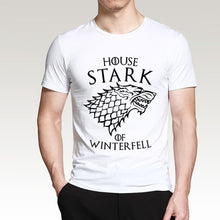 Load image into Gallery viewer, Game Of Thrones House Stark Of Winterfell Men T Shirt 2019 Summer Round Neck Army Green Tshirt 100% Cotton Men's T-Shirts