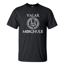 Load image into Gallery viewer, 2019 Summer Tshirt Men Valar Morghulis All Men Must Die Valyrian Game of Thrones T Shirts Casual 100% Cotton Men's Tops Tees