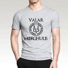 Load image into Gallery viewer, 2019 Summer Tshirt Men Valar Morghulis All Men Must Die Valyrian Game of Thrones T Shirts Casual 100% Cotton Men's Tops Tees