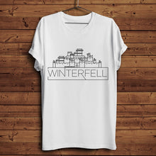 Load image into Gallery viewer, game of throne Castle funny t shirt men 2019 summer new white casual street wear tshirt winterfell eyrie meereen pyke red keep