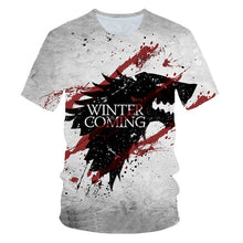 Load image into Gallery viewer, 2019Newest T-shirt Game of Thrones t shirt Night King &amp; Dragon Men Tshirt 3d Print T shirt Summer Hip Hop Short Sleeve dracarys
