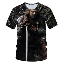 Load image into Gallery viewer, 2019Newest T-shirt Game of Thrones t shirt Night King &amp; Dragon Men Tshirt 3d Print T shirt Summer Hip Hop Short Sleeve dracarys