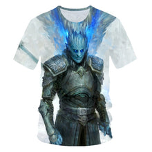 Load image into Gallery viewer, 2019Newest T-shirt Game of Thrones t shirt Night King &amp; Dragon Men Tshirt 3d Print T shirt Summer Hip Hop Short Sleeve dracarys
