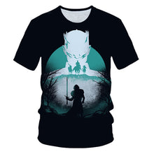 Load image into Gallery viewer, 2019Newest T-shirt Game of Thrones t shirt Night King &amp; Dragon Men Tshirt 3d Print T shirt Summer Hip Hop Short Sleeve dracarys