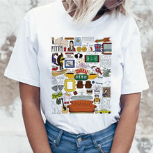 Load image into Gallery viewer, friends tv show t shirt tshirt top tee shirt women female femme  ulzzang  t-shirt  Harajuku Casual Vintage Printing Funny girl