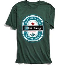 Load image into Gallery viewer, 2018 Discount T Shirt Man Breaking Bad T-shirt Heisenberg Design Tshirt O-Neck All Cotton Men Tops Tees Short Sleeve Letter Grey