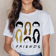 Load image into Gallery viewer, Friends TV Harajuku Women T Shirt Tv Show Tshirt Steetwear Vogue T-shirt 90s Vintage Girl Tshirt Summer Fashion Top Tees Famale