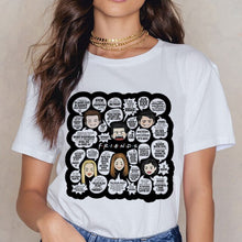 Load image into Gallery viewer, Friends TV Harajuku Women T Shirt Tv Show Tshirt Steetwear Vogue T-shirt 90s Vintage Girl Tshirt Summer Fashion Top Tees Famale