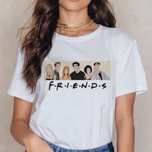 Load image into Gallery viewer, Friends TV Harajuku Women T Shirt Tv Show Tshirt Steetwear Vogue T-shirt 90s Vintage Girl Tshirt Summer Fashion Top Tees Famale