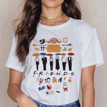 Load image into Gallery viewer, Friends TV Harajuku Women T Shirt Tv Show Tshirt Steetwear Vogue T-shirt 90s Vintage Girl Tshirt Summer Fashion Top Tees Famale